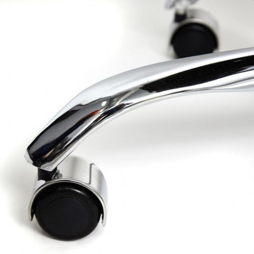 Кресло BERGAMO (хром), кож/зам, коричневый, 36-36