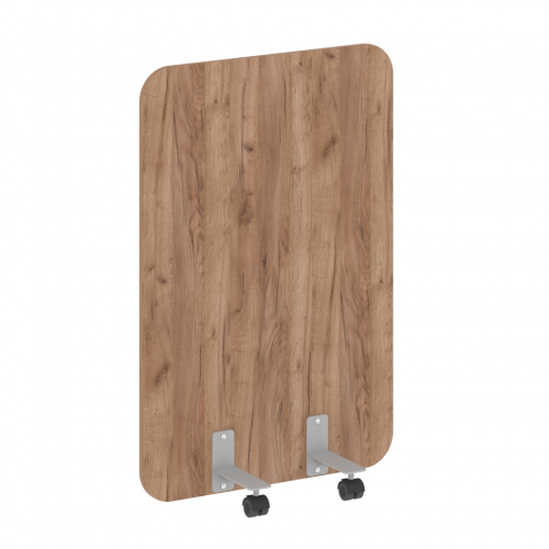 R-line Перегородка на металлических опорах, на роликах DP.R-80-120 Дуб табак/Серый металл 800*18*1200