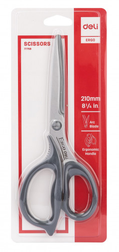 Ножницы Deli E77758 офисные 210мм сталь ассорти блистер