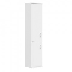 Шкаф колонка с глухой средней и малой дверьми СУ-1.3(L) Белый 406*365*1975 IMAGO