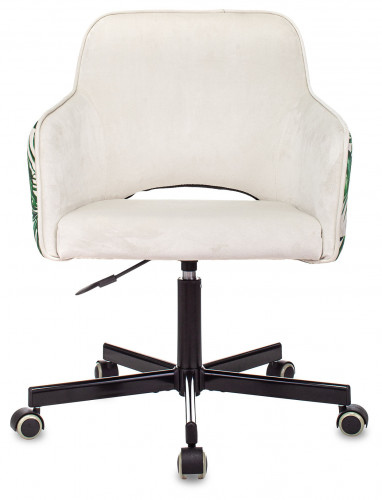 Кресло Бюрократ CH-380M молочный джунгли крестов. металл