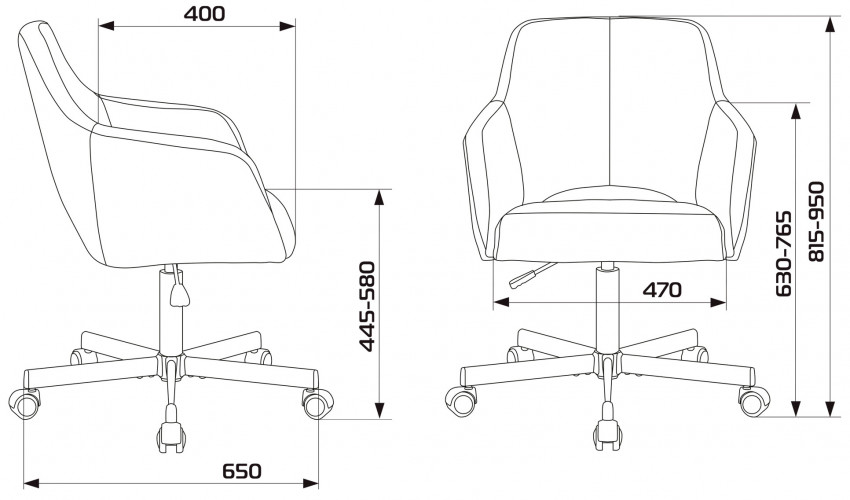 Кресло Бюрократ CH-380M молочный джунгли крестов. металл