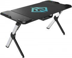 Стол игровой GMNG GG-TB201 столешница ЛДСП карбон каркас серебристый 140х75см