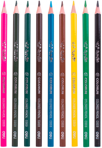 Карандаши цв. Deli EC00310 ColoRun тополь 18цв. коробка/европод.