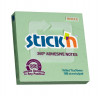 Блок самоклеящийся бумажный Stick`n 21552 76x76мм 100лист. 70г/м2 зеленый клей по периметру