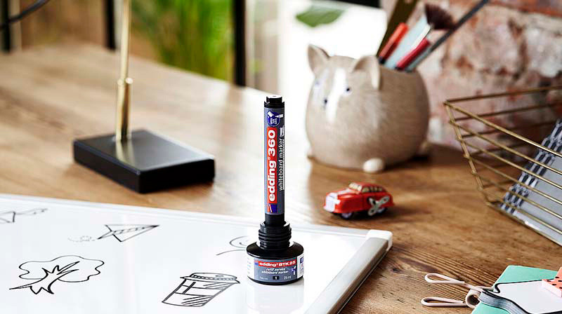 Маркер для досок Edding E-360/2 круглый пиш. наконечник 1.5-3мм красный