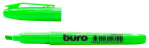 Текстовыделитель Buro Base скошенный пиш. наконечник 1-4мм зеленый коробка