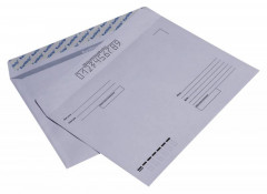 Конверт Buro С50.15 C5 162x229мм &quot;Куда-Кому&quot; белый силиконовая лента 80г/м2 (pack:1000pcs)