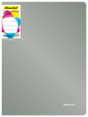 Папка с 20 прозр.вклад. Silwerhof Perlen 292921-77 A4 0.8мм карман серебристый металлик