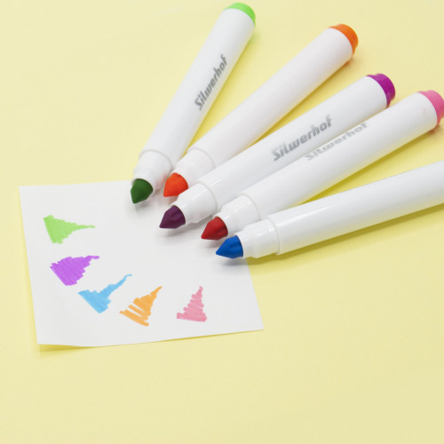 Фломастеры Silwerhof Монстрики Jumbo 15мм 138мм круглый пиш. наконечник Вентилируемый 12цв. коробка с европодвесом