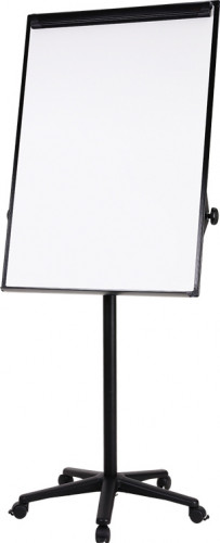 Флипчарт Deli EV130 лак 75x106.7см на роликах белый/черный