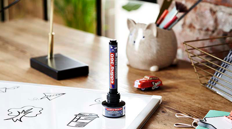 Маркер для досок Edding E-360/4 круглый пиш. наконечник 1.5-3мм зеленый