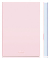 Блокнот Deli EN140LPINK A5 210х143мм искусст. кожа 96л линейка мягкая обложка розовый