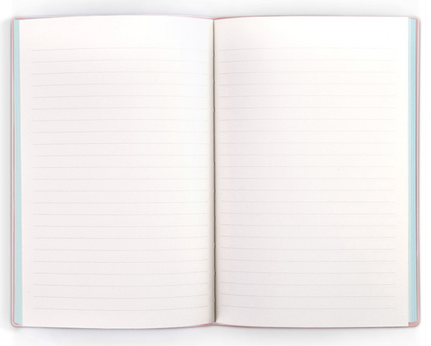 Блокнот Deli EN140LPINK A5 210х143мм искусст. кожа 96л линейка мягкая обложка розовый