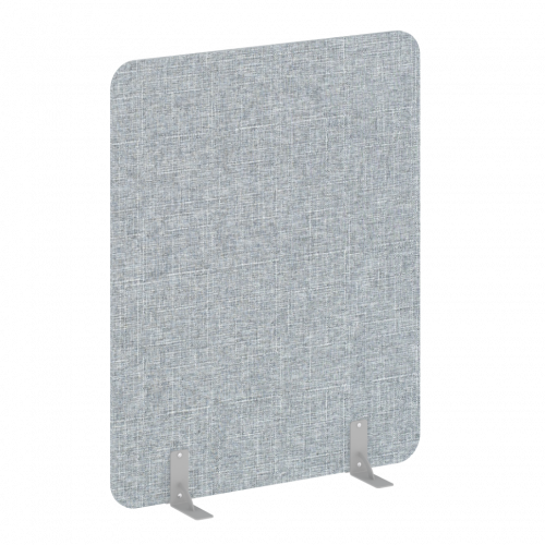 R-line soft Перегородки на металлических опорах на фетровых подпятниках AP.F-120-150 Romeo 13/Серый металл 1200*18*1500