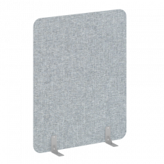 R-line soft Перегородки на металлических опорах на фетровых подпятниках AP.F-120-150 Romeo 13/Серый металл 1200*18*1500