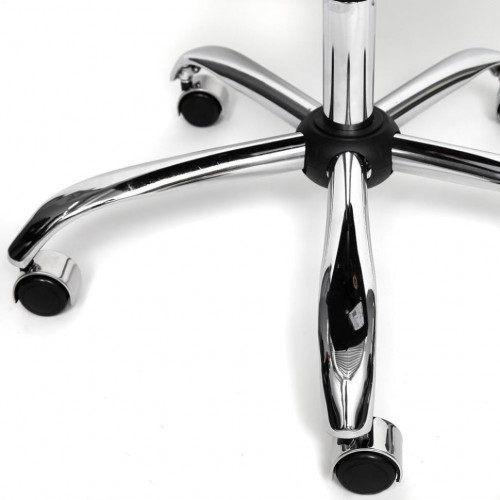 Кресло BERGAMO (хром), кож/зам, черный, 36-6