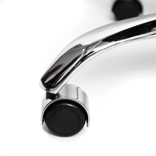 Кресло BERGAMO (хром), кож/зам, черный, 36-6