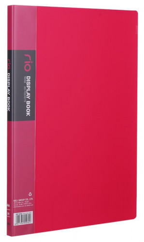 Папка с 20 прозр.вклад. Deli E5032 A4 полипропилен 0.6мм ассорти