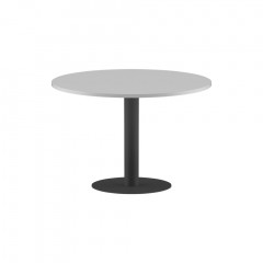 Конференц стол ПРГ-100 Белый/Антрацит D1000х750 IMAGO