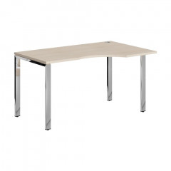 Стол эргономичный XGCET 149(R).1 Бук Тиара/Нержавеющая сталь 1400х900х750 XTEN GLOSS