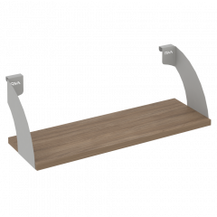 Навесные полки. Кронштейны+ЛДСП полка 600мм MAN-41-6 Дуб аризона/Серый металл 600*220*200