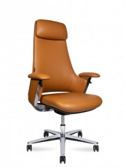 Кресло руководителя  York-1 CH-336A brown leather