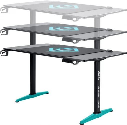 Стол игровой GMNG GG-TB301 столешница ЛДСП карбон каркас черный 140х80см