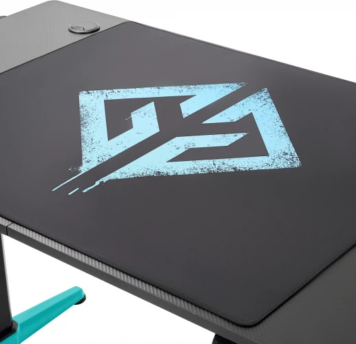 Стол игровой GMNG GG-TB301 столешница ЛДСП карбон каркас черный 140х80см
