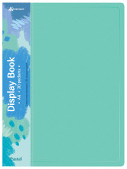 Папка с 20 прозр.вклад. Бюрократ Pastel PAST20GRN A4 пластик 0.5мм торц.карм с бум. встав мятный