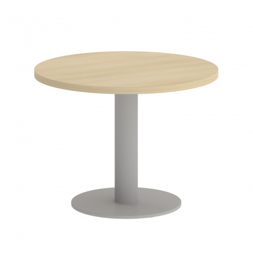 Home Office Стол журнальный круглый VR.SP-5-60.1G Акация/Серый металл 600*600*450