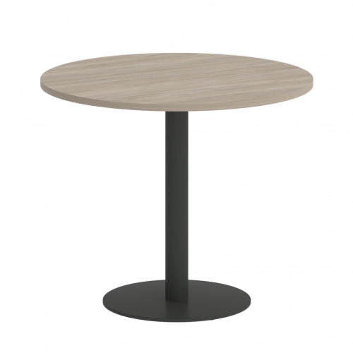 Home Office Стол круглый VR.SP-5-90.1 Дуб аттик/Антрацит металл 900*900*753