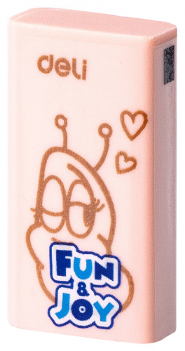 Ластик Deli EH305 Larva 40х20х10мм ПВХ ассорти (3шт)