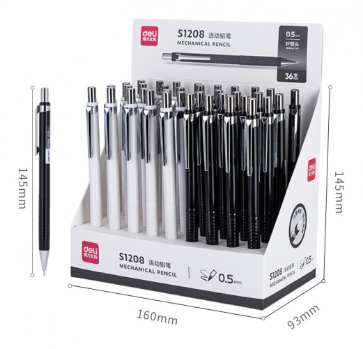 Карандаш мех. Deli S1208 0.5мм металл