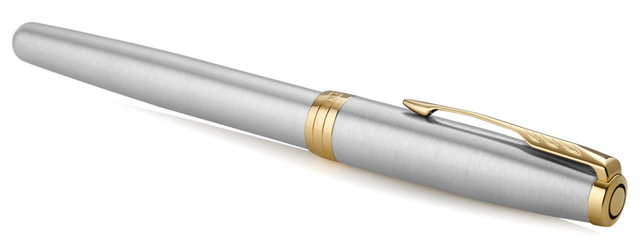 Ручка роллер Parker Sonnet Core T527 (CW1931506) Stainless Steel GT M черн. черн. подар.кор.