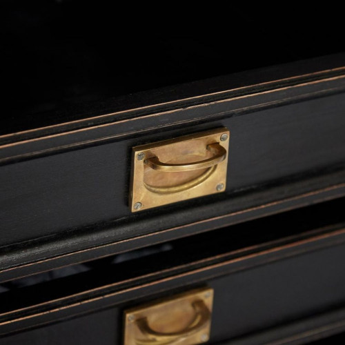 Комод Secret de Maison BLACK LABEL (mod. WA-0028), дерево акация, манго, мдф, 163х47х93см, черный/натуральный