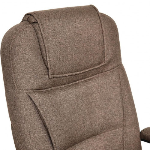 Кресло BERGAMO (хром), ткань, коричневый, 3М7-147