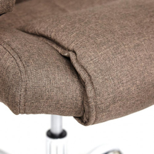 Кресло BERGAMO (хром), ткань, коричневый, 3М7-147