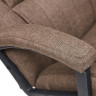 Кресло BERGAMO (хром), ткань, коричневый, 3М7-147