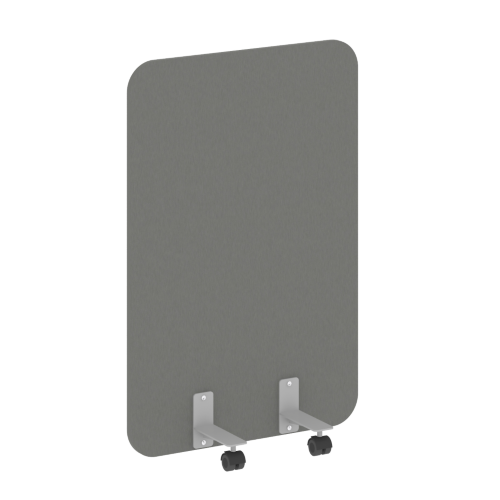 R-line Перегородка на металлических опорах, на роликах DP.R-80-120 Металлик/Серый металл 800*18*1200