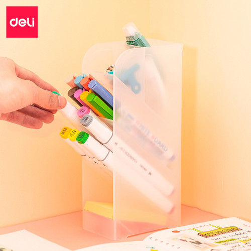 Подставка Deli 8932White 5отд. для письменных принадлежностей 205х59х93мм белый/прозрачный полипропилен