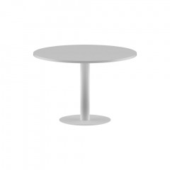 Конференц стол ПРГ-100 Белый/Белый D1000х750 IMAGO