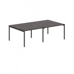 Стол 4-х местный XWST 2414 Легно темный/Антрацит 2406х1406х750 XTEN-S