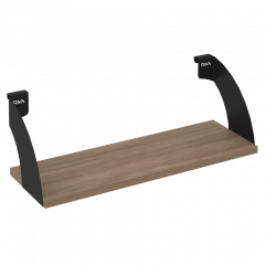 Навесные полки. Кронштейны+ЛДСП полка 600мм MAN-41-6 Дуб аризона/Чёрный металл 600*220*200