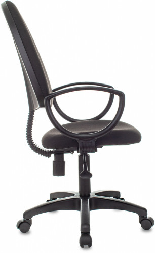 Кресло Бюрократ ПРЕСТИЖ черный 3С11 крестов. пластик