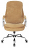 Кресло руководителя Бюрократ T-9950SL Fabric горчичный Velvet 73 крестов. металл хром