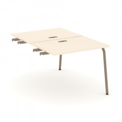 Estetica Двойной стол приставка к опорным тумбам ES.D.SPR-1-LK Сатин/Латте металл 980*1500*750