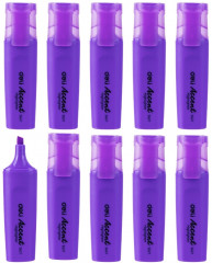 Набор текстовыделителей Deli Accent ES621VIOLET-P Delight скошенный пиш. наконечник 1-5мм фиолетовый (10шт.)