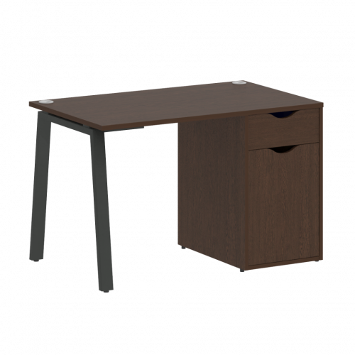 Home Office Стол письменный VR.SP-3-118.1.A Венге/Антрацит металл 1180*720*750