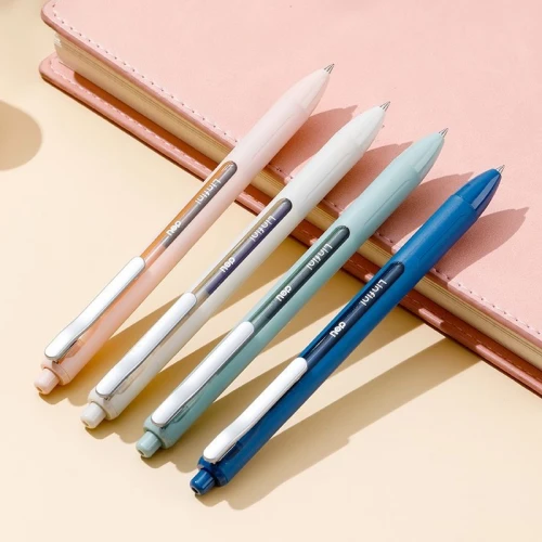 Ручка гелев. автоматическая Deli Linfini EG86-BL ассорти/ассорти син. черн. блистер ев. (12шт) линия 0.5мм